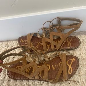 Sam Edelman tan gladiator sandals